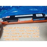 Hộp mực màu Xanh  CF351A CE311A cho lazer màu HP LaserJet Pro CP 1025 1026nw 1027 1028 M175 M275 Canon LBP 7010C 70