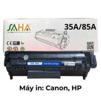Hộp mực máy in Canon 6030, 3050, 3100, 6000, 3010 HP 1002, 1006, 1102 (35A/85A) SAHA
