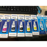 Hộp Mực máy in màu  A3 Epson L1300 / L110/L200/L300/L360/L365/L385/ /L1450… Epson T664400 Màu Vàng Chính Hãng