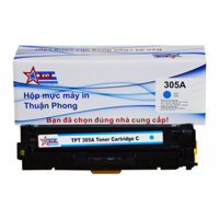Hộp mực Thuận Phong 305A dùng cho máy in màu HP LJ PRO 300 400 CP2025 Canon LBP 7200C MF8330C - Hàng Chính Hãng - Xanh