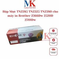 Hộp Mực TN2385 TN2325 TN2380 cho máy in Brother 2366Dw 2520D 2701Dw, Có lỗ đổ mực, mực thải