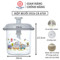 Hộp Muối Dưa Cà Bàng Nhựa PP Loại Bé 5L, 7L( 6710) - Việt Nhật Plastic HN