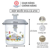 Hộp Muối Dưa Cà Bàng Nhựa PP Loại Bé 5L, 7L( 6710) - Việt Nhật Plastic HN hàng có sẵn
