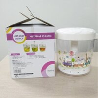 Hộp Muối Dưa Cà Việt Nhật Cỡ To 7,5L, Hũ Muối Dưa, Hành, Kim Chi, Măng Ớt, Rau Củ Giòn Ngon