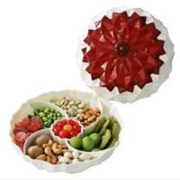 Hộp mứt tròn cánh sen