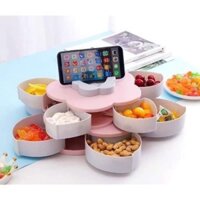 Hộp mứt xoay hai tầng