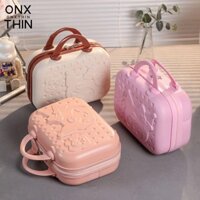 Hộp Mỹ Phẩm ONXTHIN Sanrio, Vali Du Lịch Mini 14 inch, Dụng Cụ Sắp Xếp Tay Kuromi Trang Điểm Nữ