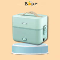 Hộp nấu cơm điện văn phòng đa năng Bear 1.2L DFH B12E1, 270W, hâm/hấp/nấu, khay inox, BH 18 tháng