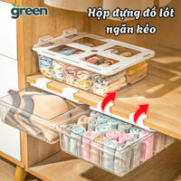 Hộp Ngăn Kéo Đựng Đồ Lót Treo Kệ Tủ, Hộp Đựng Tất Vớ Chia Ngăn Thông Minh