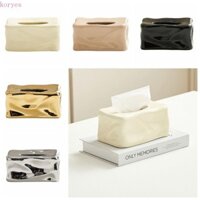 Hộp ngăn kéo giấy KORYES, Hộp đựng khăn giấy kiểu INS bằng gốm sứ, Hộp đựng khăn giấy trang trí vuông Bắc Âu Phòng khách