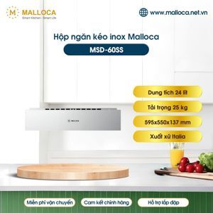 Hộp ngăn kéo inox Malloca MSD-60SS