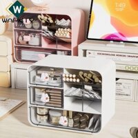 Hộp ngăn kéo máy tính để bàn WAPKTY, Hộp đựng mỹ phẩm Hộp đựng bút để bàn, Hộp đựng bút để bàn trong suốt Văn phòng trường học tại nhà