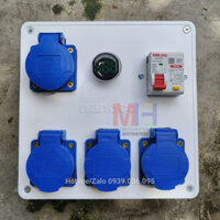 Hộp Nguồn Công Nghiệp 4 Ổ Cắm - 16A 250V 4000W - Chống Cháy - Chịu Tải - Kèm Đèn Báo Vôn