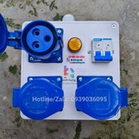 Hộp Nguồn Công Nghiệp Ổ Cắm Công Nghiệp 3 Chấu 32A 250V 8000W - Dây Bên Trong Cadivi 2x4.0