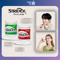 [Hộp nguyên/Tách Lẻ] Toner Pads Stridex BHA 2% 0.5% Bản Mỹ, Hỗ trợ giảm mụn, cấp ẩm, tẩy tế bào chết