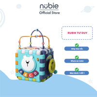 Hộp Nhạc Đồ Chơi 6 Mặt Hình Lập Phương Đa Năng Có Ghép Hình, Phát Nhạc, Đàn-Size Lớn