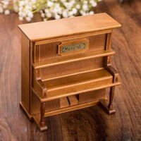 Hộp nhạc gỗ lên dây cót - Đàn Piano đứng (Upright Piano Music Box)