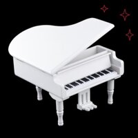 HỘP NHẠC GỖ PIANO MÀU TRẮNG LÊN DÂY CÓT - HỘP NHẠC LÊN DÂY CỐT - MUSIC BOX PIANO