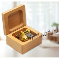 Hộp nhạc gỗ xoan lên dây cót cao cấp, quà tặng sang trọng & ý nghĩa
