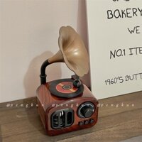 Hộp Nhạc Hình Máy Hát Đĩa Cổ Điển Trang Trí Nội Thất