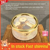 Hộp nhạc lên dây cót nhiều màu bắt mắt êm tai cho bé