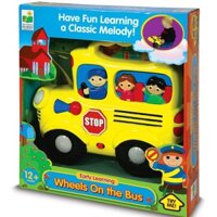 Hộp nhạc ô tô phát bài hát Wheels on the Bus ngộ nghĩnh phát triển trí thông minh đa diện cho bé