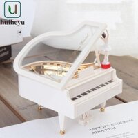 Hộp nhạc Piano Mini ZENITTHGEM, Hộp nhạc nữ Ballerina bằng nhựa, Hộp nhạc Mini DIY tinh tế dễ thương Đồ chơi tại nhà