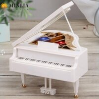 Hộp Nhạc Piano MINLIA, Với Ánh Sáng Phong Cách Châu Âu Cổ Điển Mẫu Đàn Piano, Trái Tim Nữ Tính ABS Sáng Tạo Tinh Tế Trẻ Em Hộp Nhạc Đồ Chơi Quà Tặng Sinh Nhật