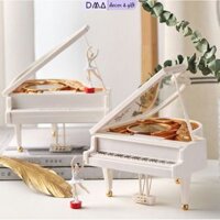 Hộp Nhạc PIANO SIZE LỚN kèm vũ công múa balet, Hộp phát nhạc Dây Cót Trang trí phong cách cổ điển - DMA