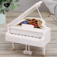 Hộp Nhạc Piano SJJL, Mẫu Đàn Piano Cổ Điển Tinh Tế Phong Cách Châu Âu, Sáng Tạo Lãng Mạn Với Ánh Sáng Trái Tim Nữ Tính Trẻ Em Hộp Nhạc Đồ Chơi Trẻ Em