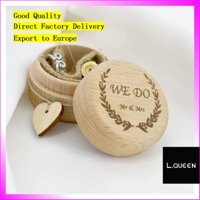 Hộp Nhẫn Bằng Gỗ Hôn Nhân Nhẫn Đính Hôn Hộp Đóng Gói Cổ Khắc Cá Tính Hộp Nhẫn Hộp Đóng Gói Bằng Gỗ- & *