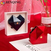 Hộp nhẫn cầu hôn BENQING Đám cưới đa chức năng màu trắng