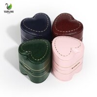 Hộp Nhẫn Đính Hôn ALISON, Hộp Đựng Nhung Da Hộp Đựng Nhẫn Nhỏ, Thời Trang Tinh Tế Hình Trái Tim Di Động Vintage Nhẫn Unisex