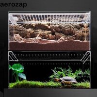 Hộp nhân giống bò sát HOMESOGOOD, Môi trường sống trong suốt thằn lằn thoáng khí, Hộp ấp trứng bò sát có lỗ Acrylic Bò sát nở Terrariums Thằn lằn Lồng cho ăn tại nhà