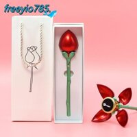 Hộp nhẫn hoa hồng FREEYIO785, Hộp đóng gói quà trang sức hình hoa hồng tự động mở, Hộp quà tặng