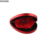 Hộp nhẫn hoa hồng GOUDAI Hình trái tim Đề xuất tươi