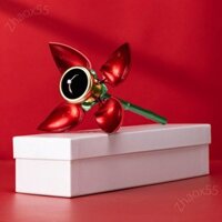 Hộp nhẫn hoa hồng ZHAOX55, Quà tặng Tự động mở Hộp đóng gói quà tặng trang sức, Giá đỡ trưng bày nhẫn hình hoa hồng độc đáo