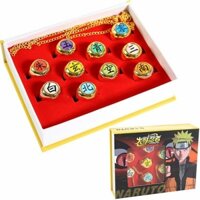 Hộp Nhẫn Kim Loại Hình Naruto Akatsuki Shippuuden Sharingan Akatsuki Itachi Trong Hộp Quà Tặng Cho Cặp Đôi