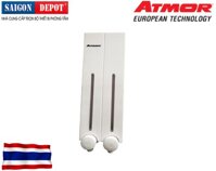 Hộp nhấn xà phòng 2 hộc nhựa ABS ATMOR Model: DH-700-2W