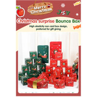 Hộp nhảy Giáng sinh bất ngờ hộp phong bì màu đỏ Giáng sinh hộp nhảy phong bì màu đỏ