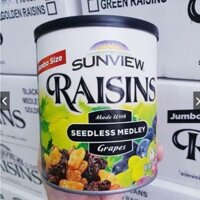 Hộp nho khô mỹ không hạt Sunview Raisins Mỹ 425g