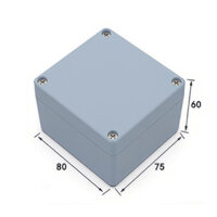 Hộp nhôm nổi kín nước/ Hộp đấu nối dây điện 80x75x60mm Vỏ Nhôm Đúc, Chống Nước IP68, Chống va đập