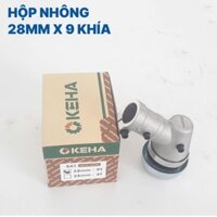 Hộp nhông, Đầu bò dùng cho máy cắt cỏ Husqvarna 143/541 hiệu OKEHHA (28mm, 9 Khía/ 4 Khía)