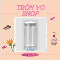 Hộp nhựa  8.9*21.1cm 1200ml (126h/thùng) -nắp nhựa- nắp nhôm [set 10 hủ]