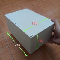 Hộp nhựa ABS 265x185x130mm, lắp được 40 cell 32650 hoặc 20 cell 33140