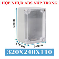 Hộp nhựa abs, hộp nhựa nắp trong, hộp nhựa đựng mạch 320x240x110mm