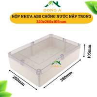 Hộp nhựa abs, hộp nhựa nắp trong, hộp nhựa đựng mạch điện tử H380x260x105mm