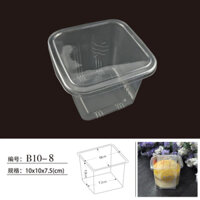 Hộp Nhựa B10-8 dùng đựng bánh bông lan, bánh gato, bánh ngọt tiện dụng