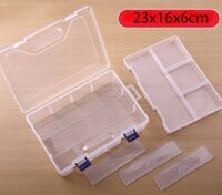 Hộp Nhựa Chia Ngăn 2 Tầng Đựng Kẹp Vit Lược
