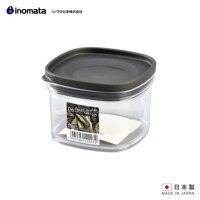 Hộp nhựa chứa đựng, bảo quản thực phẩm khô cao cấp Inomata Canister - Made in Japan - 220ml - Nắp Đen